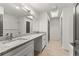 Modern bathroom boasts double vanity with granite countertop at 263 Weldon Rd, Palmetto, GA 30268