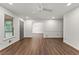 Open living space with hardwood floors and modern door at 263 Weldon Rd, Palmetto, GA 30268