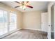 Bedroom with French doors and ceiling fan at 3743 Turner Heights Dr, Decatur, GA 30032