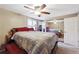 Alternate bedroom view, showing closet and a door that is mirror-covered at 190 Hembree Forest Cir, Roswell, GA 30076