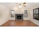 Living room with fireplace and hardwood floors at 5659 Rex Mill Crk, Rex, GA 30273