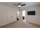 Bright bedroom with double doors and closet at 4314 Elliott Way, Smyrna, GA 30082