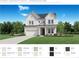 Two-story home with white siding, gray roof, and a large front porch at 733 Keystone Dr, Woodstock, GA 30188