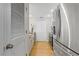 Hallway featuring kitchen access and a closet for storage at 3481 Ne Lakeside Dr # 1508, Atlanta, GA 30326