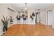 Living room showcasing the kitchen with breakfast bar and an open floor plan at 3481 Ne Lakeside Dr # 1508, Atlanta, GA 30326