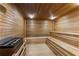 Enjoy the benefits of this beautiful wood sauna with built-in benches at 3481 Ne Lakeside Dr # 1508, Atlanta, GA 30326