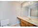 Main bathroom with a tub, shower, and double vanity at 3614 Main Station Sw Dr, Marietta, GA 30008