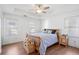 Bright bedroom with wood flooring and a double bed at 109 Bowen Sw Cir, Atlanta, GA 30315