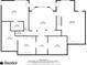 Basement floor plan with dimensions at 2290 Spencers Way, Stone Mountain, GA 30087