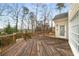 Outdoor wooden deck area with railing, perfect for outdoor relaxation and views at 2290 Spencers Way, Stone Mountain, GA 30087