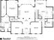 First floor plan with dimensions at 2290 Spencers Way, Stone Mountain, GA 30087