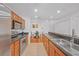 Modern kitchen with stainless steel appliances and granite countertops at 3040 Peachtree Rd # 614, Atlanta, GA 30305