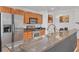 Modern kitchen with stainless steel appliances and granite countertops at 3040 Peachtree Rd # 614, Atlanta, GA 30305