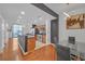 Modern kitchen with stainless steel appliances and granite countertops at 3040 Peachtree Rd # 614, Atlanta, GA 30305