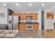Modern kitchen with granite countertops and stainless steel appliances at 3040 Peachtree Rd # 614, Atlanta, GA 30305