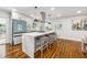 Updated kitchen featuring a large island and new cabinetry at 1464 Sanden Ferry Dr, Decatur, GA 30033