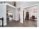 Elegant home foyer featuring hardwood floors, high ceilings, and a view of the staircase and living spaces at 37 Highcrest Dr, Acworth, GA 30101