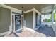 Brick porch with a front door and welcoming decor at 37 Highcrest Dr, Acworth, GA 30101