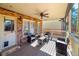 Covered patio with seating offers a relaxing outdoor space with views of the backyard at 37 Highcrest Dr, Acworth, GA 30101