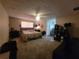 Spacious bedroom featuring fan and neutral paint at 3321 Border Dr, Stone Mountain, GA 30087