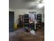 Spacious living room features laminate floors and shelving units for ample storage and display at 3321 Border Dr, Stone Mountain, GA 30087