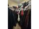 Walk-in closet with clothing rack and shelving for storage solutions at 3321 Border Dr, Stone Mountain, GA 30087