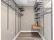 Walk-in closet with custom shelving and built-in desk area at 3475 Oak Valley Ne Rd # 1930, Atlanta, GA 30326