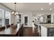 Open concept living area with dining, kitchen and living room, perfect for entertaining at 3000 Smyrna Grove Dr, Smyrna, GA 30082