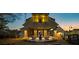 Illuminated community pavilion at night at 386 10Th Unit 57 St, Auburn, GA 30011