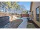 Landscaped backyard with a pool and a privacy fence at 4824 Archer Pl, Acworth, GA 30101