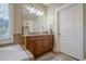 Bathroom with a large vanity, soaking tub and separate shower at 4824 Archer Pl, Acworth, GA 30101