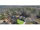 Aerial view of house and surrounding neighborhood at 3051 Maple Ln, Alpharetta, GA 30009