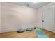 Spacious basement room with yoga mat and kettlebell at 3051 Maple Ln, Alpharetta, GA 30009