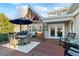 Back deck with patio furniture and access to the house at 3051 Maple Ln, Alpharetta, GA 30009