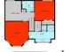 Main floor plan with bedrooms, Gathering room, and bathrooms at 3051 Maple Ln, Alpharetta, GA 30009