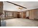 Spacious living room with brick fireplace and built-in shelves at 1836 Poinsetta Dr, Acworth, GA 30102