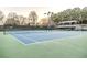 Community tennis courts with shaded seating areas at 3184 Islesworth Trce, Duluth, GA 30097