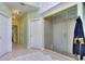 Modern bathroom featuring a walk-in shower, tile flooring, and double vanities at 619 Champions Dr, Mcdonough, GA 30253