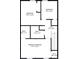 Detailed floor plan of a two-story home, highlighting the primary bedroom and other rooms at 2858 Spring Villa Se Ln, Smyrna, GA 30080