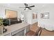 Bright and airy home office with a neutral palette, ample desk space, and modern decor at 5756 Tillman Way, Powder Springs, GA 30127
