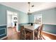 Inviting dining room with hardwood floors and view of the kitchen at 1770 Rockland Se Dr, Atlanta, GA 30316