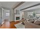 Living room featuring hardwood floors and fireplace at 1949 Westminster Ne Way, Atlanta, GA 30307