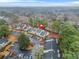 Scenic aerial view highlighting the property nestled among lush trees and convenient parking at 23 Chelsea Ct, Avondale Estates, GA 30002