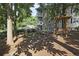 Backyard with seating, porch swing, and pergola at 1250 Parkwood Se Cir # 1004, Atlanta, GA 30339