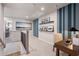 Upstairs loft area with desk and stylish decor at 714 Smokey Quartz Way, Kennesaw, GA 30144
