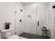 Modern bathroom with a walk-in shower and subway tile at 2199 Lenox Ne Rd # 14, Atlanta, GA 30324