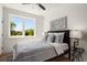 Cozy bedroom featuring a queen bed and tranquil view at 2199 Lenox Ne Rd # 14, Atlanta, GA 30324