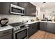 Modern kitchen with stainless steel appliances and white countertops at 2199 Lenox Ne Rd # 14, Atlanta, GA 30324