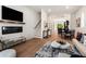 Spacious living area with fireplace and open floor plan at 2199 Lenox Ne Rd # 14, Atlanta, GA 30324