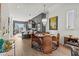 Inviting living space with modern chandelier, well-lit dining area, and a comfortable breakfast bar at 2199 Lenox Ne Rd # 13, Atlanta, GA 30324